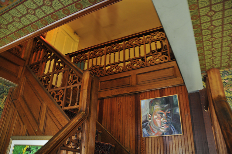 stairway at the inn